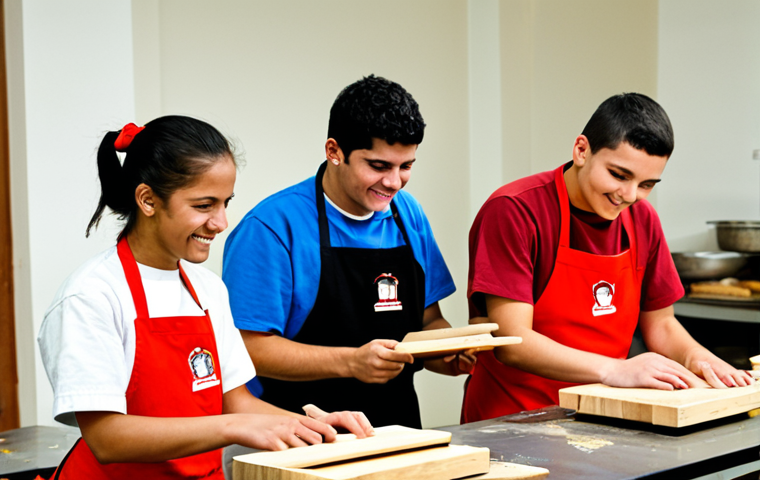 소년범 교정 시설과 재활 가능성 - **Image Prompt 1: "A diverse group of young adults, reflective of Spanish and Latin American demogra...